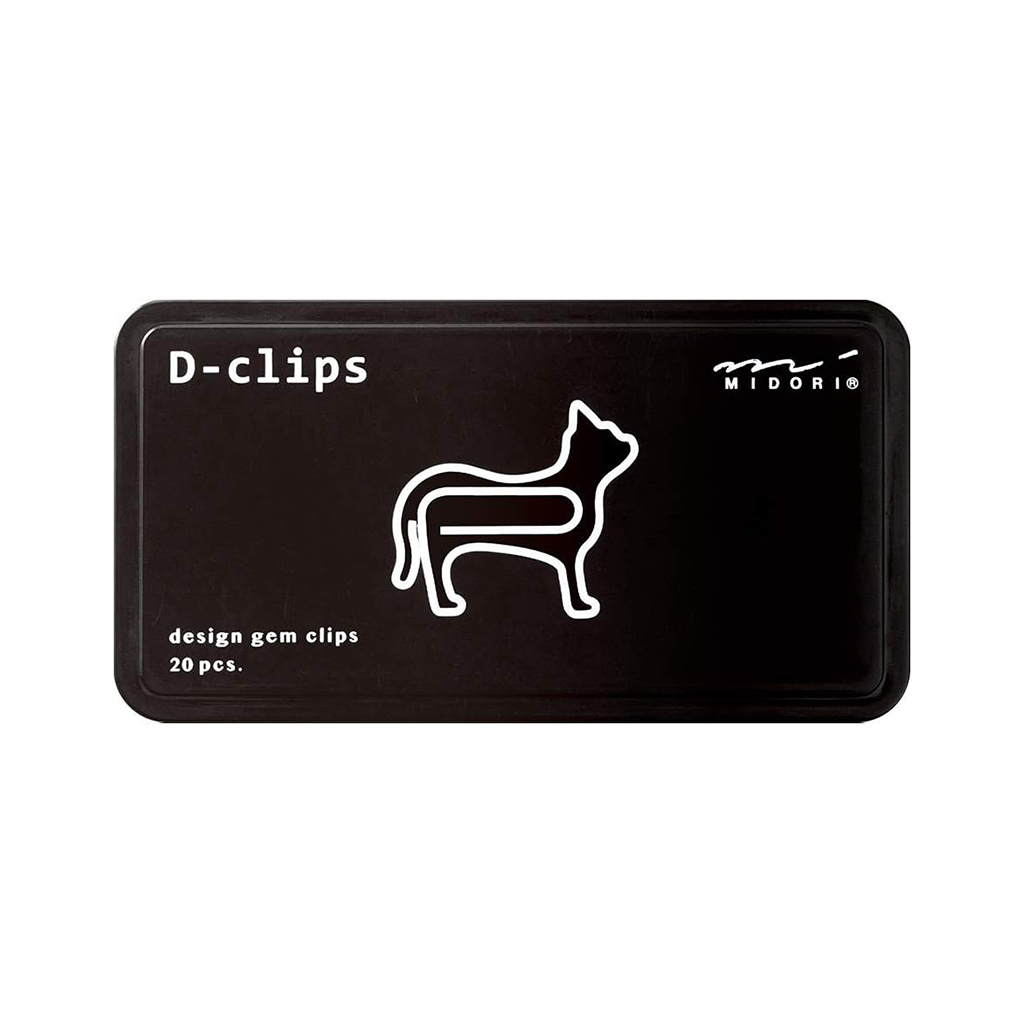 Sujetapapeles Midori D-Clips, diseño de gato