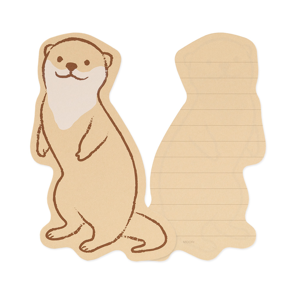 Midori Die Cut Letter Set, Otter