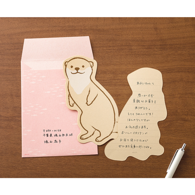 Midori Die Cut Letter Set, Otter