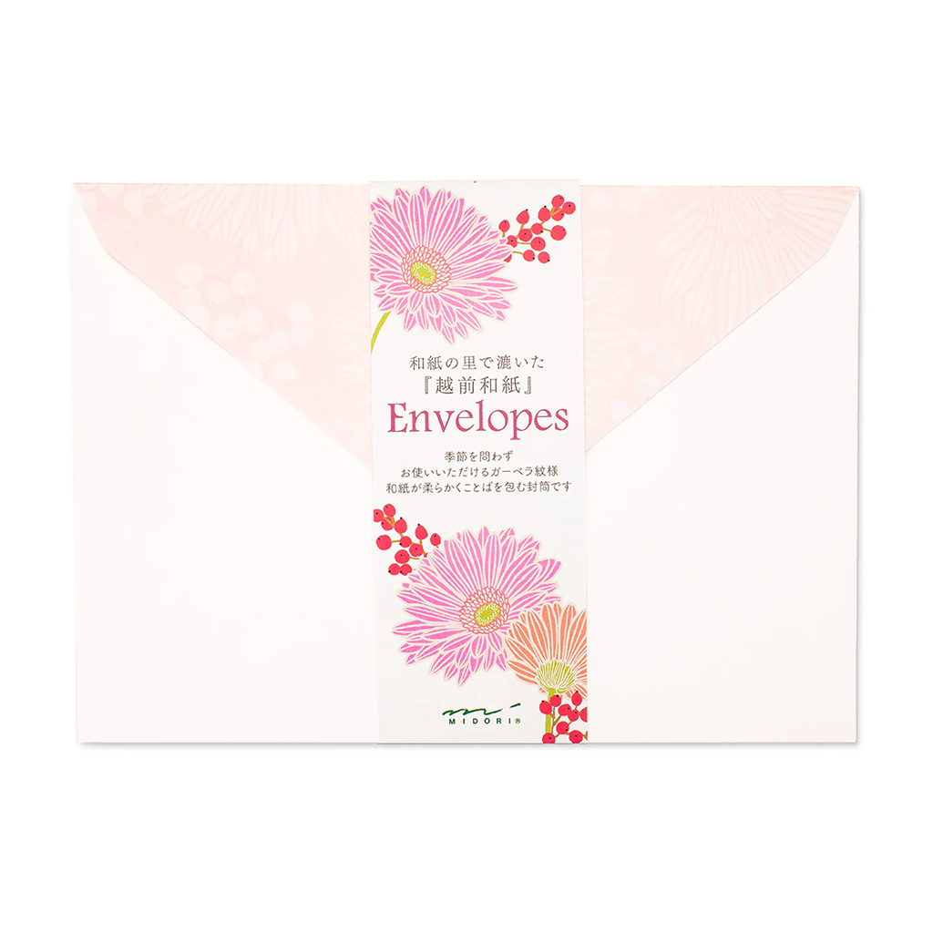 Enveloppes de lettres florales Midori, lierre