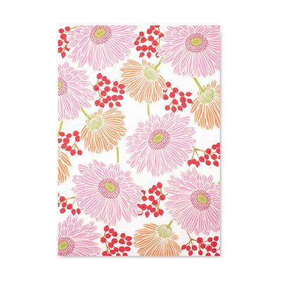 Midori Floral Letter Paper Pad, Gerbera