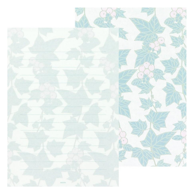 Midori Floral Letter Paper Pad, Ivy, Image 2