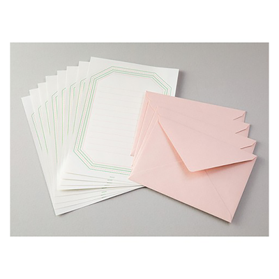 Midori Letterpress Stationery Set, Frame Pink, Image 5