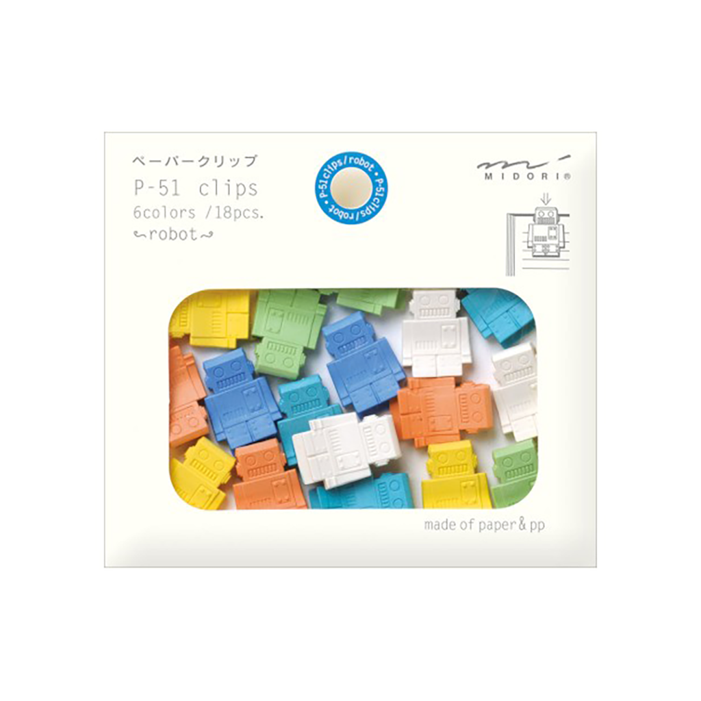 Midori P-51 Paper Clips, Robots