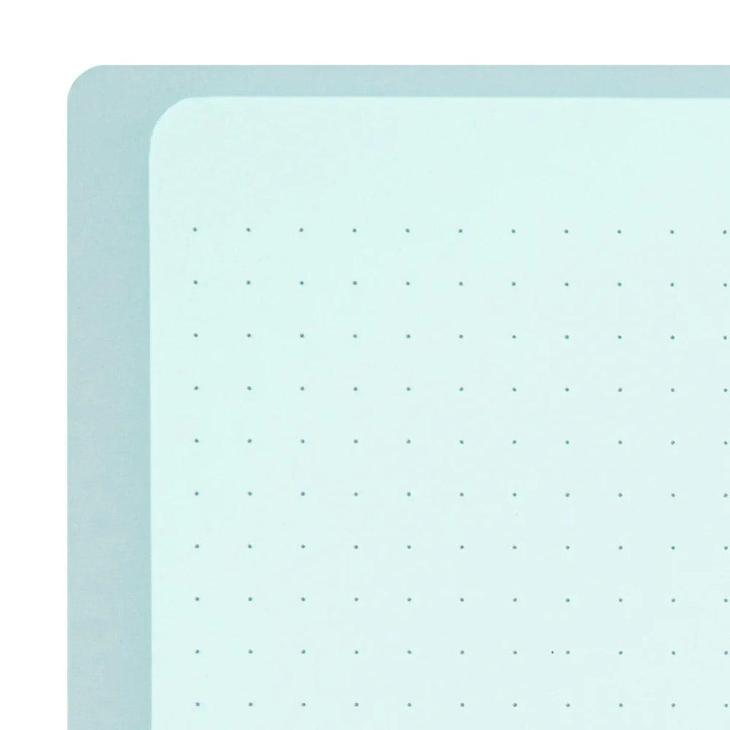Midori Paper Ringed Dot Grid Notebook, A5 - Blue