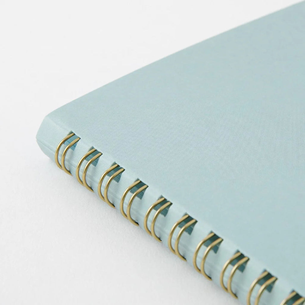 Midori Paper Ringed Dot Grid Notebook, A5 - Blue