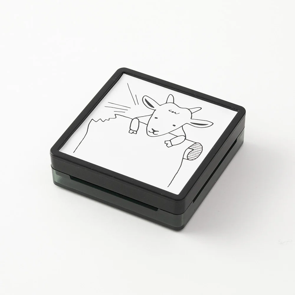 Midori Pre-Inked Paintable Stamp, Goat