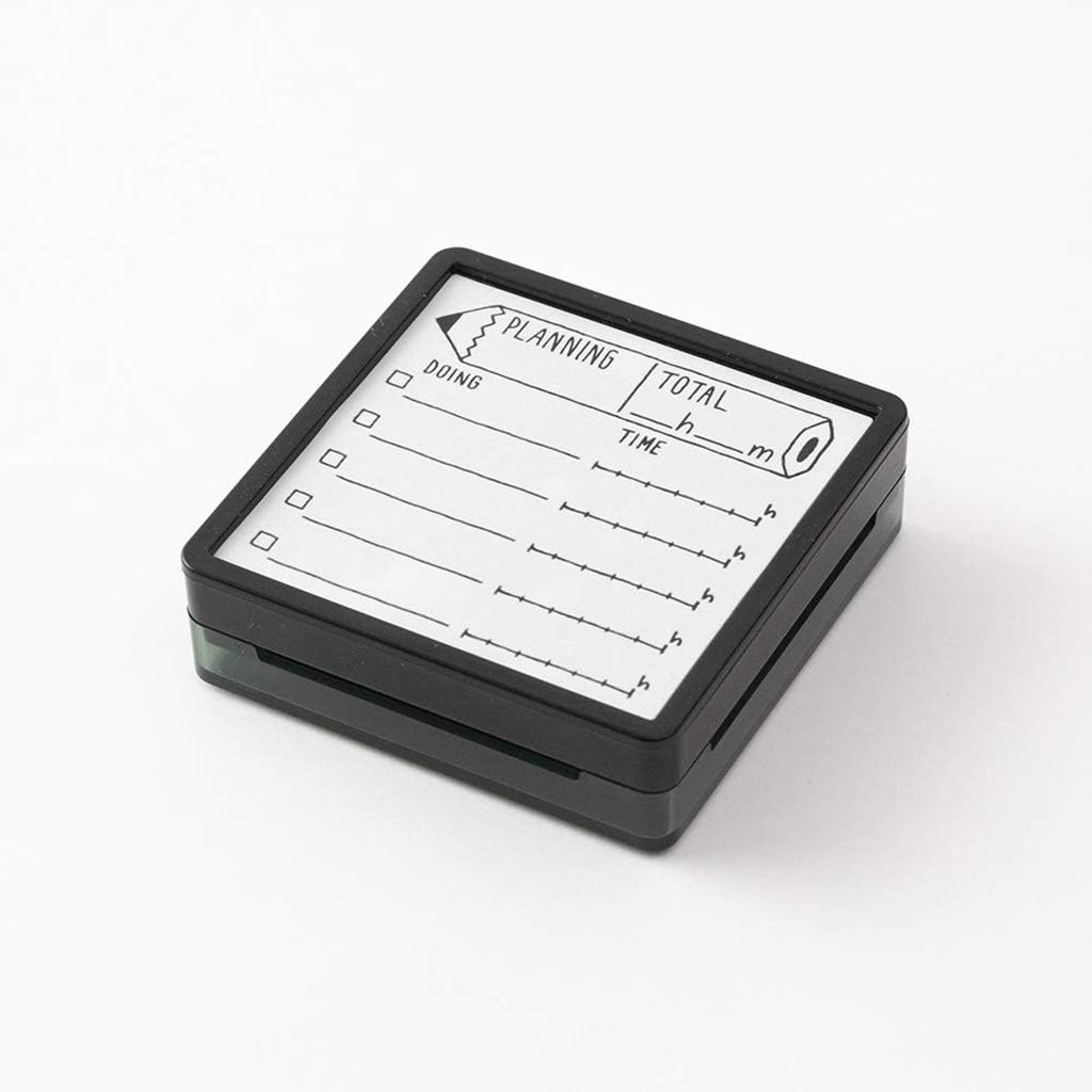 Midori Pre-Inked Paintable Stamp, Planning