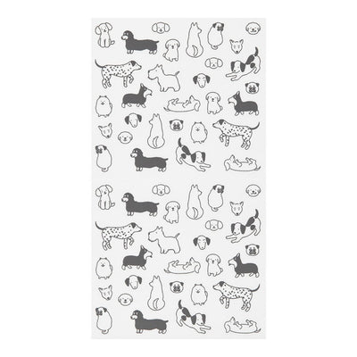 Midori Removable Planner Stickers, Chat Dogs