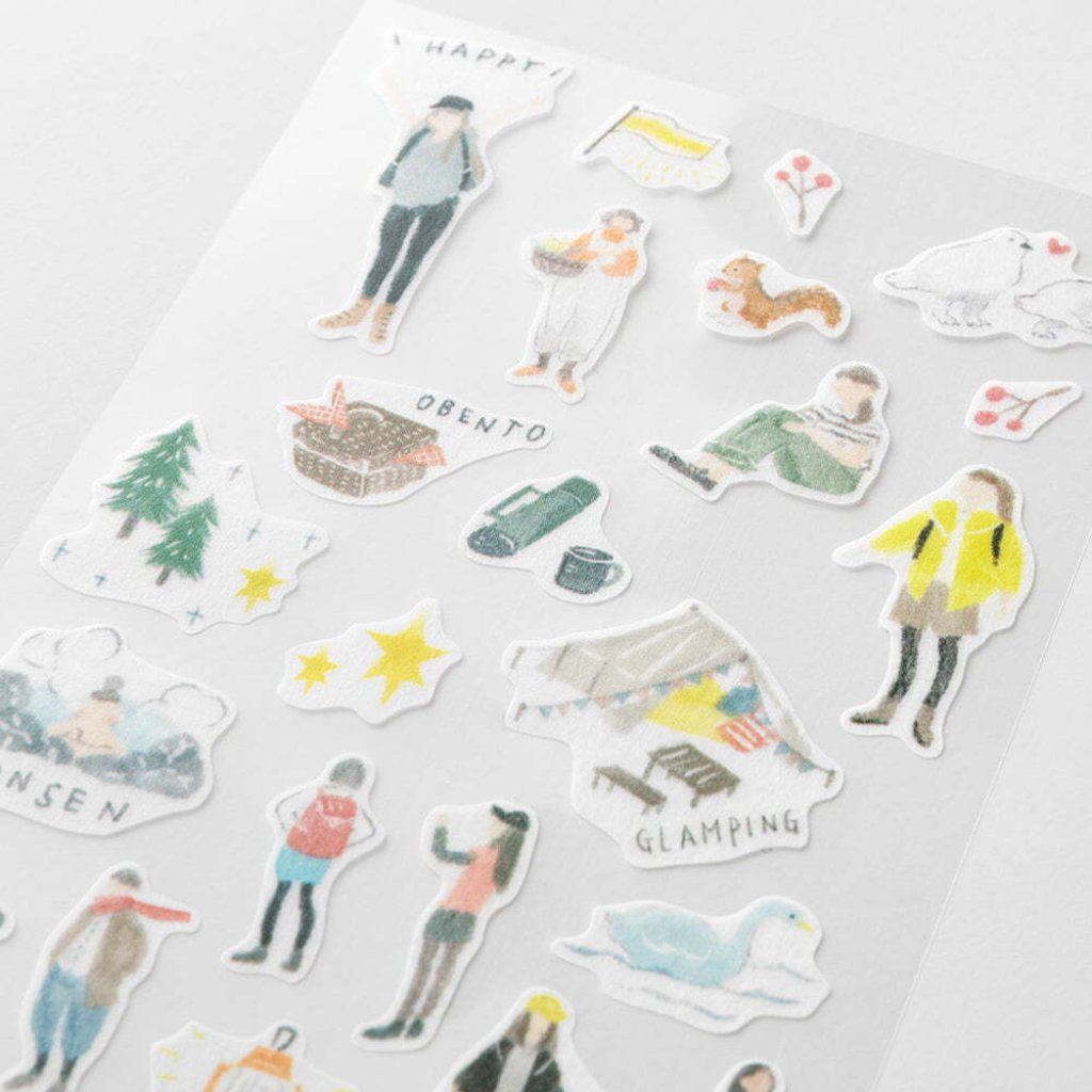 Midori Removable Planner Stickers, Going Out