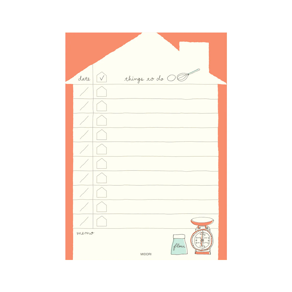 Midori To Do Memo Pad, Zakka