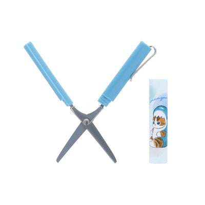 Mofusand Stickyle Compact Scissors, Blue