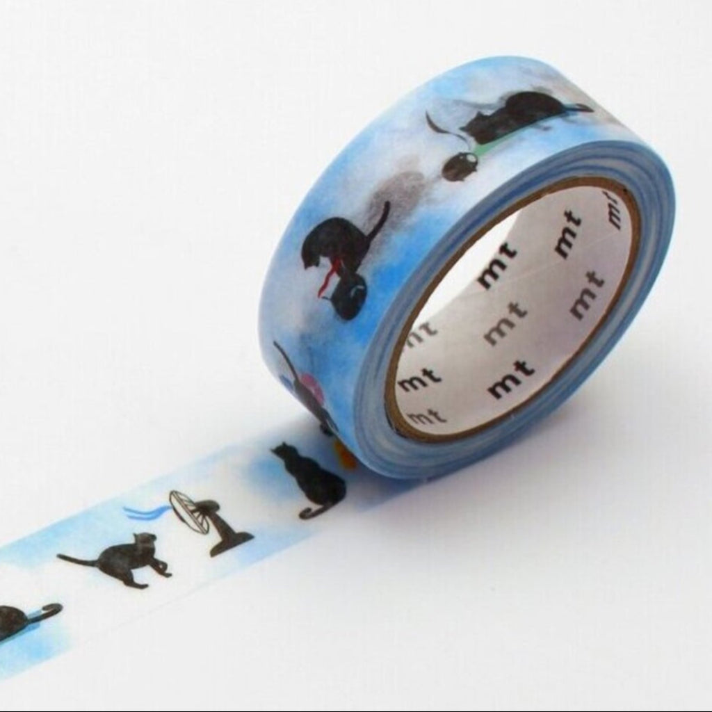 mt Ex Series Washi Tape, 15mm - Summer Cat