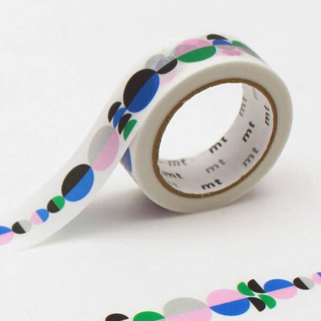 mt Patterns Washi Tape, 15mm - Half Circle