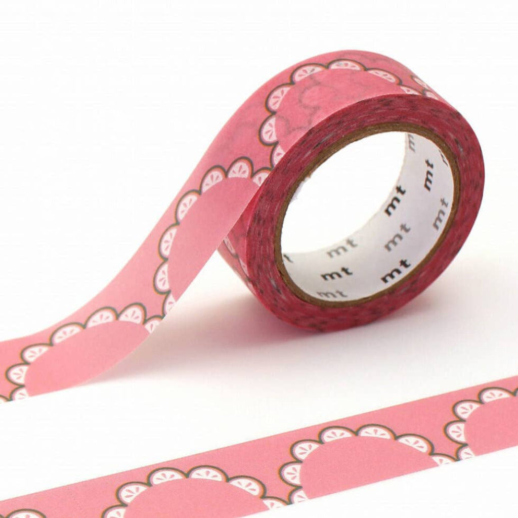 mt Patterns Washi Tape, 15mm - Retro Design Floral Lace