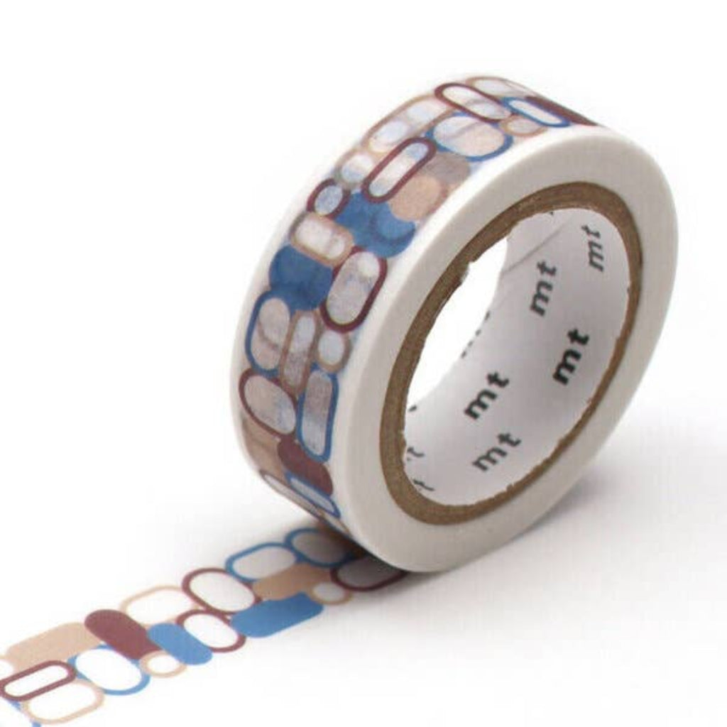mt Patterns Washi Tape, 15mm - Round Corner