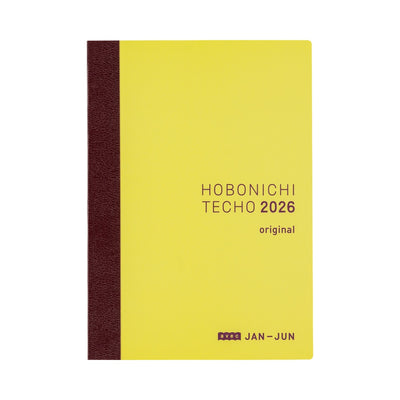 Hobonichi Techo 2026 Original Avec Book, A6 - Jan/Mon Start (Japanese)