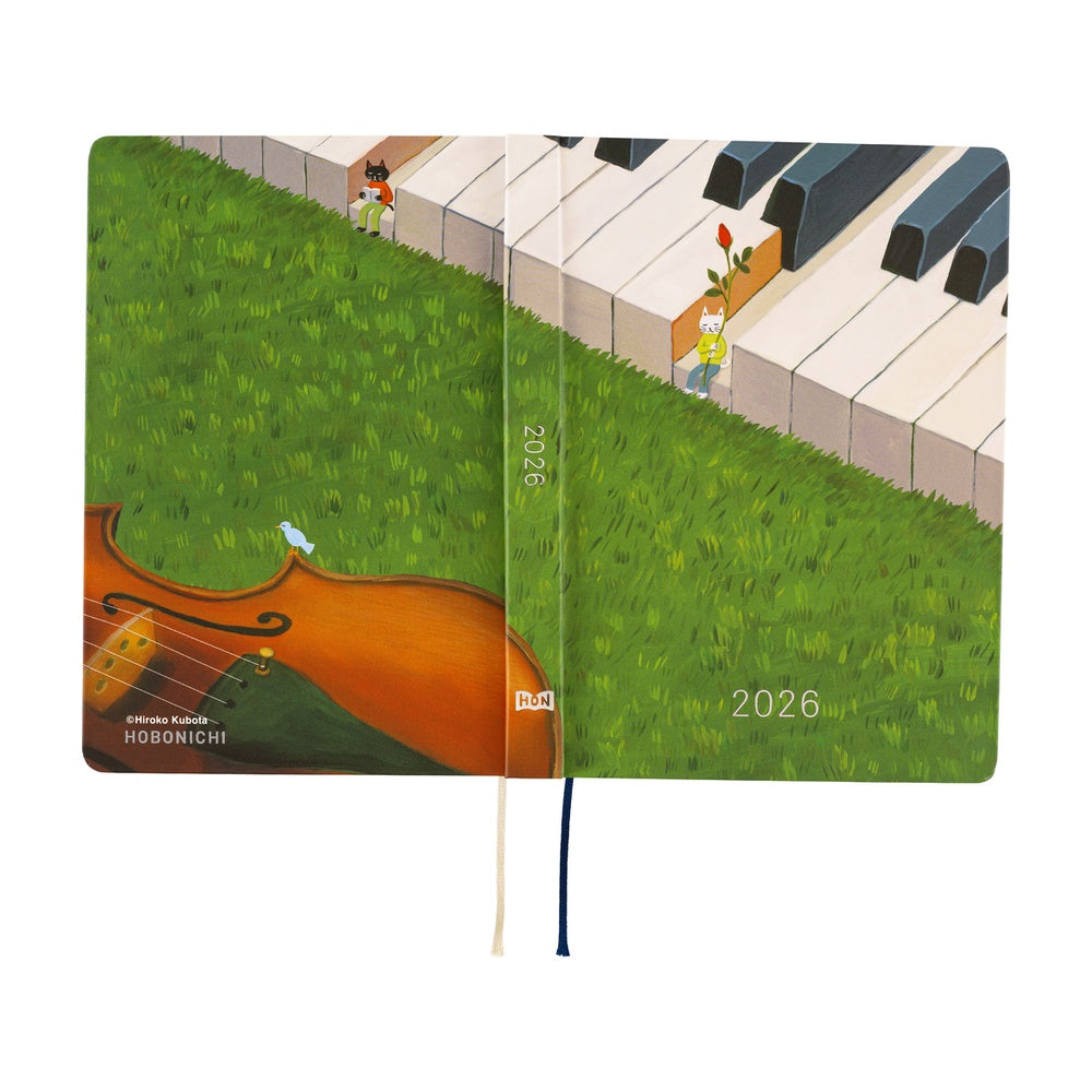 Hobonichi Techo 2026 HON, A6 - Hiroko Kubota: Waiting on the Chord (English)