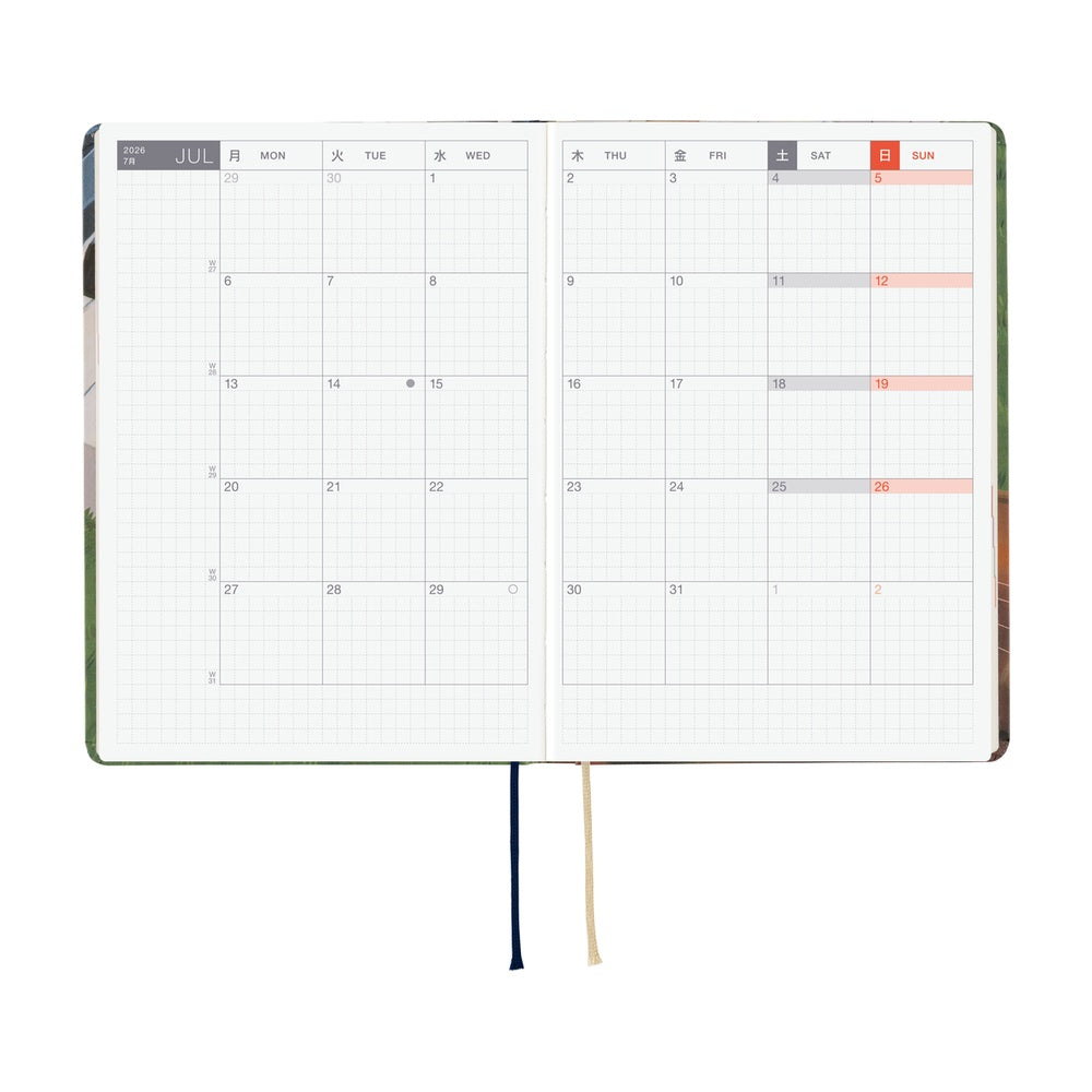 Hobonichi Techo 2026 HON, A6 - Hiroko Kubota: Waiting on the Chord (English)