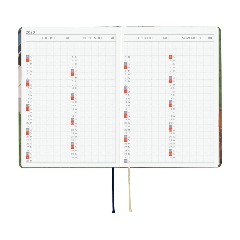 Hobonichi Techo 2026 HON, A6 - Hiroko Kubota: Waiting on the Chord (English)