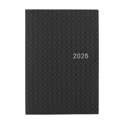 Hobonichi Techo 2026 HON, A6 - Paper Series: Black Gingham