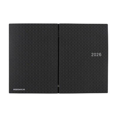 Hobonichi Techo 2026 HON, A6 - Paper Series: Black Gingham