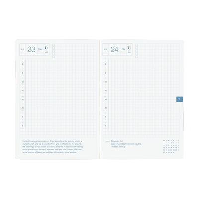 Hobonichi Techo 2026 HON, A6 - Paper Series: Black Gingham