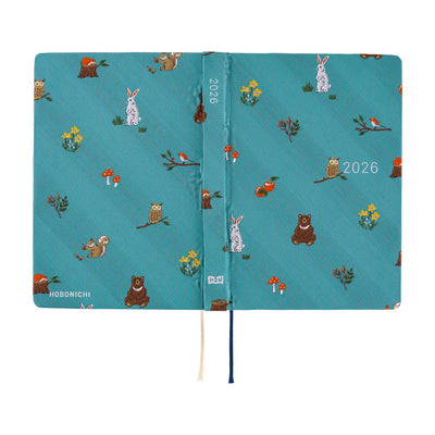 Hobonichi Techo 2026 HON, A6 - Bow & Tie: In the Forest (English)