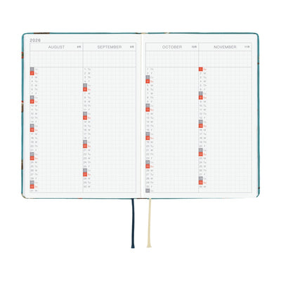Hobonichi Techo 2026 HON, A6 - Bow & Tie: In the Forest (English)