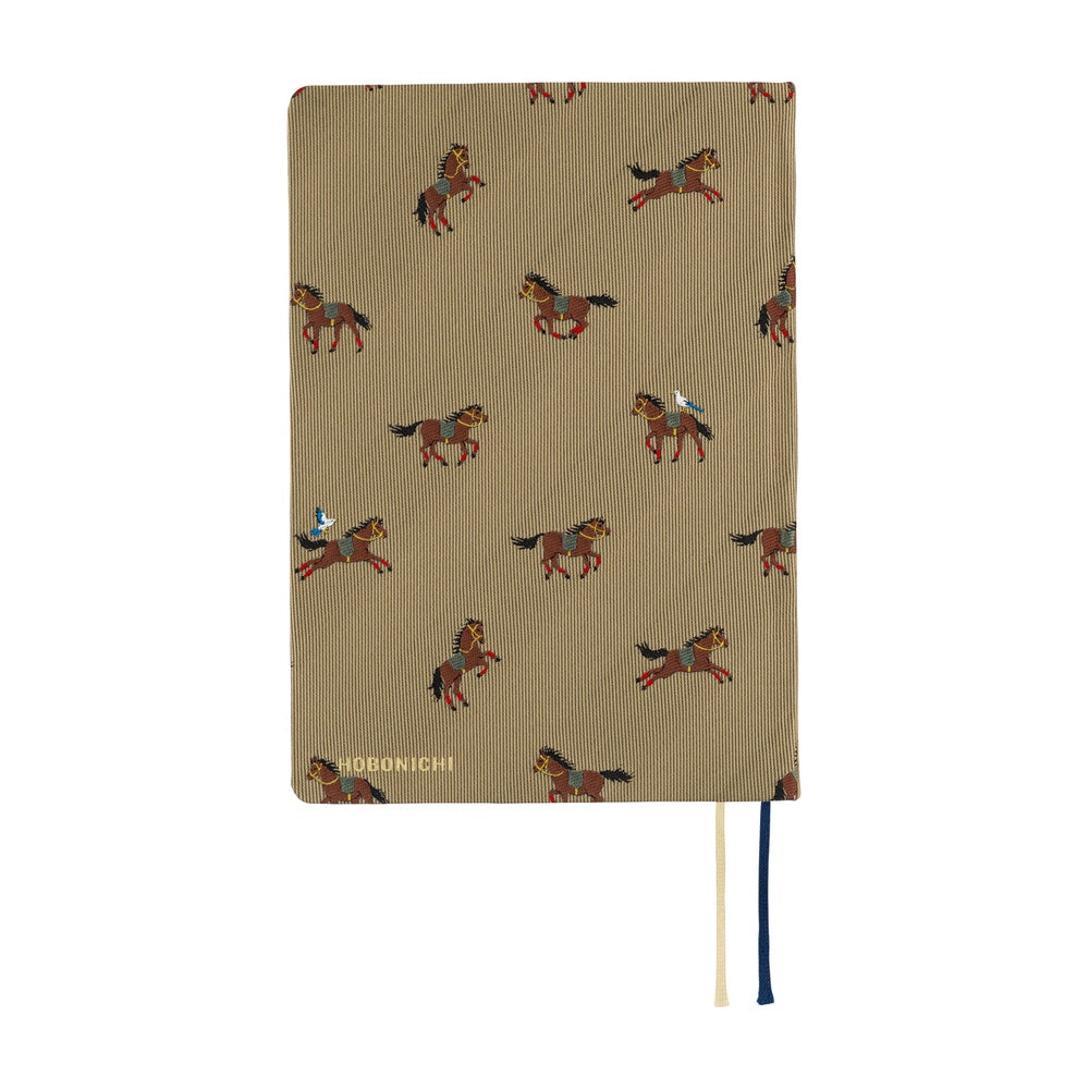 Hobonichi Techo 2026 HON, A6 - Bow & Tie: Galloping Horses (English)