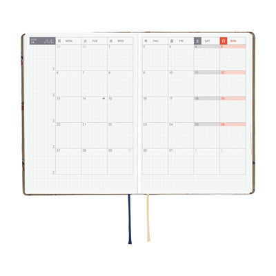 Hobonichi Techo 2026 HON, A6 - Bow & Tie: Galloping Horses (English)
