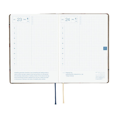 Hobonichi Techo 2026 HON, A6 - Bow & Tie: Galloping Horses (English)