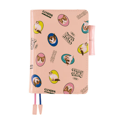 Hobonichi Techo 2026 Original Book & Cover, A6 - Candy Stripper: Random Dog & Cat (Jan/Mon Start)