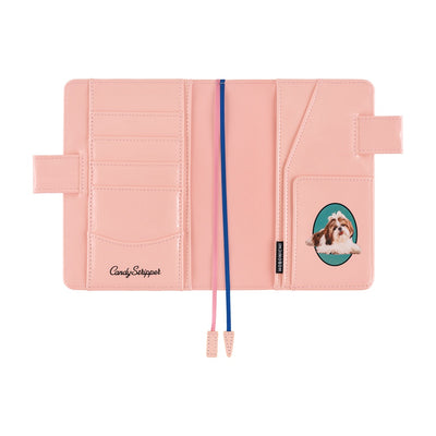 Hobonichi Techo 2026 Original Book & Cover, A6 - Candy Stripper: Random Dog & Cat (Jan/Mon Start)