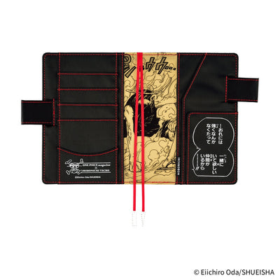 Hobonichi Techo 2026 Original Book & Cover, A6 - ONE PIECE Magazine: Straw Hat Luffy; Black (Jan/Mon Start)