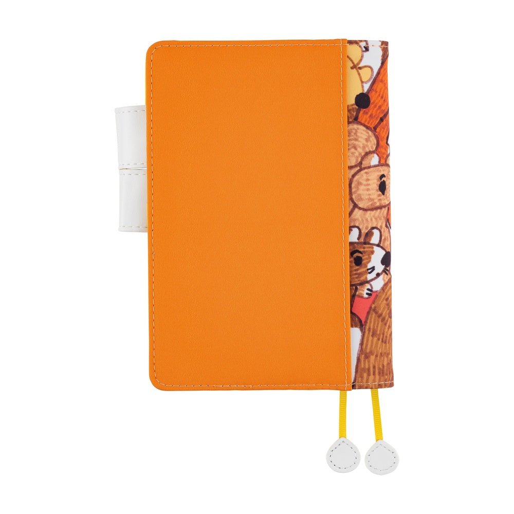 Hobonichi Techo 2026 Original Book & Cover, A6 - 100%ORANGE: Squirrel Squadron (Jan/Mon Start)