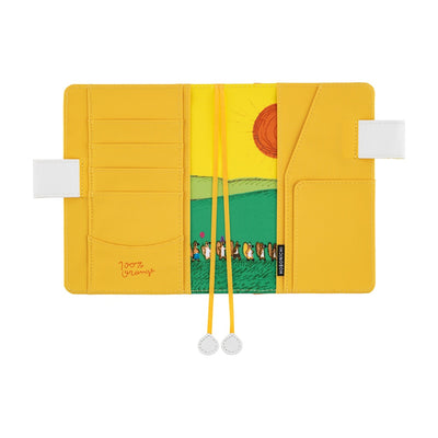 Hobonichi Techo 2026 Original Book & Cover, A6 - 100%ORANGE: Squirrel Squadron (Jan/Mon Start)