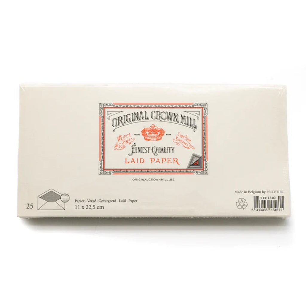 Pack of 25 A4 cream envelopes from Original Crown Mill