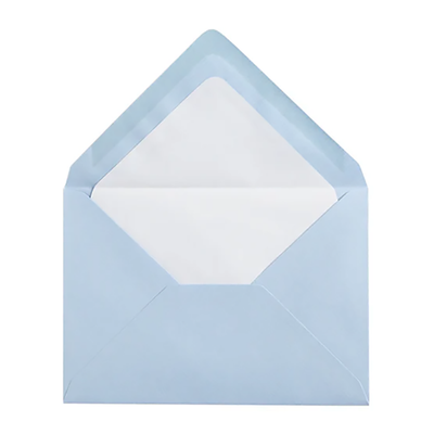 Original Crown Mill Classic Laid Envelopes, A5, Blue