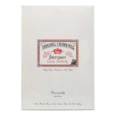 Pack of Original Crown Mill finest quality laid paper with a brand label on a white background
