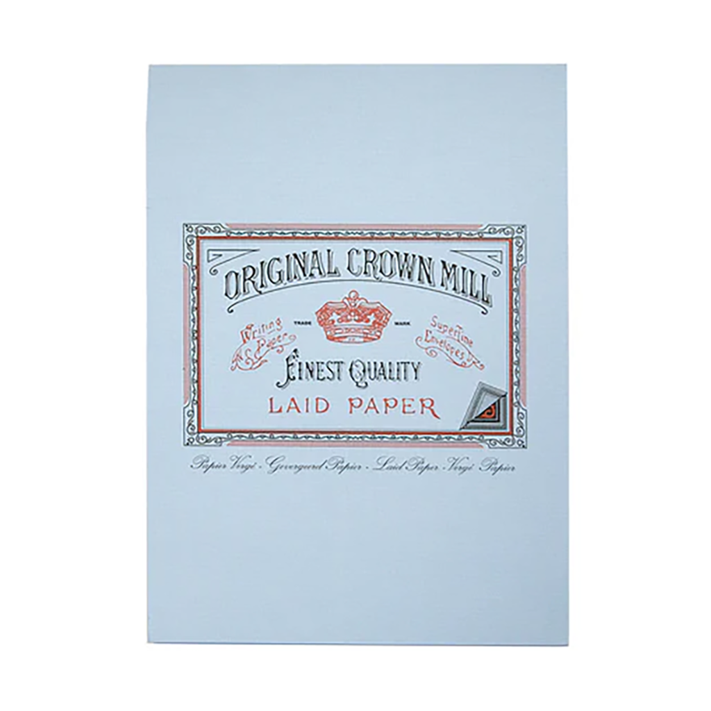 Original Crown Mill Bloc-notes classique vergé, A5, bleu