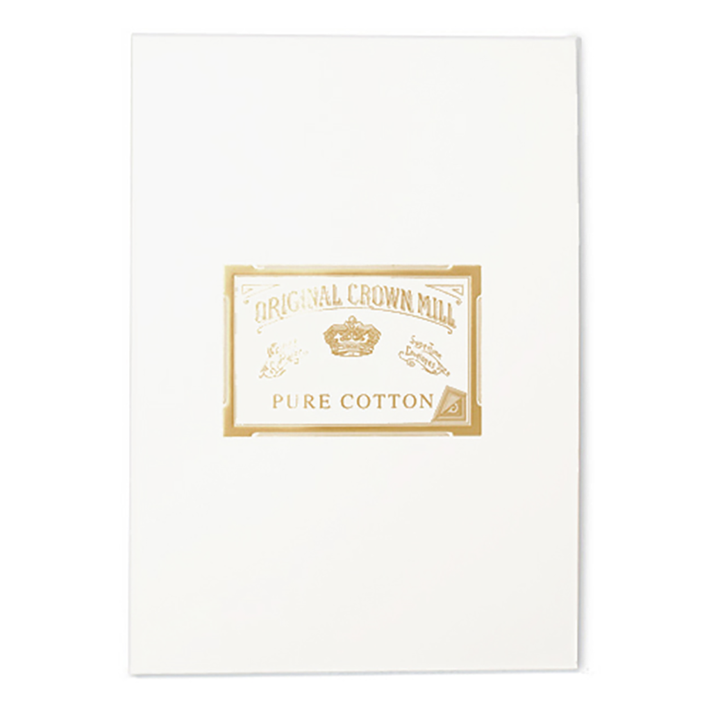 Original Crown Mill Pure Cotton Writing Pad, A4, White