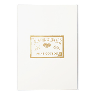 Original Crown Mill Bloc-notes en pur coton, A4, blanc