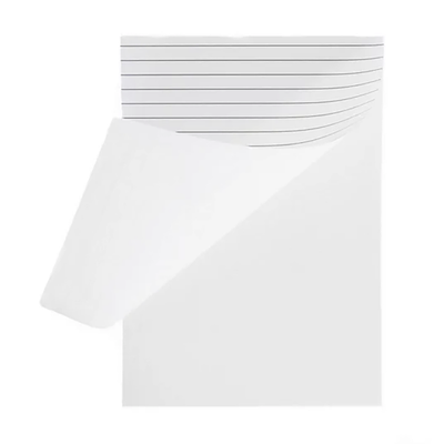 Original Crown Mill Bloc-notes en pur coton, A5, blanc