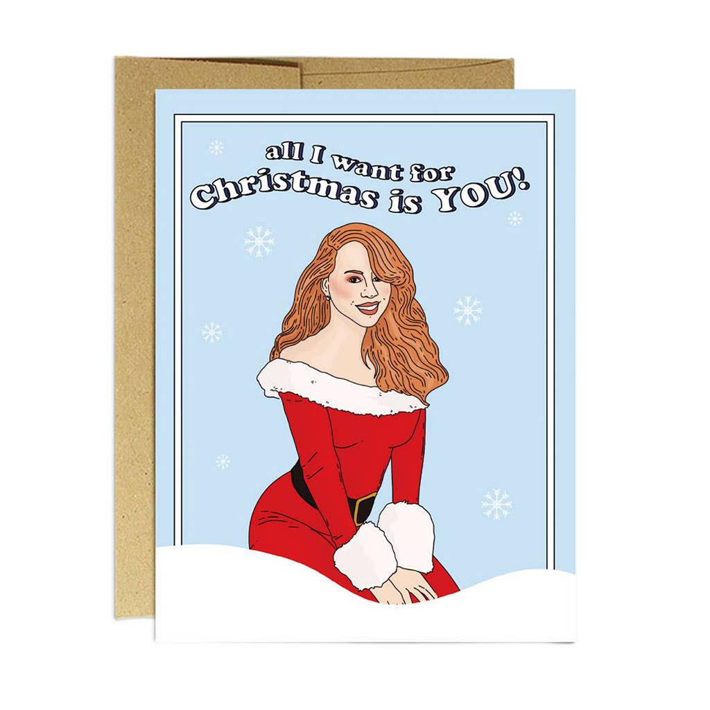 Todo lo que quiero para Navidad Tarjeta de Navidad Mariah