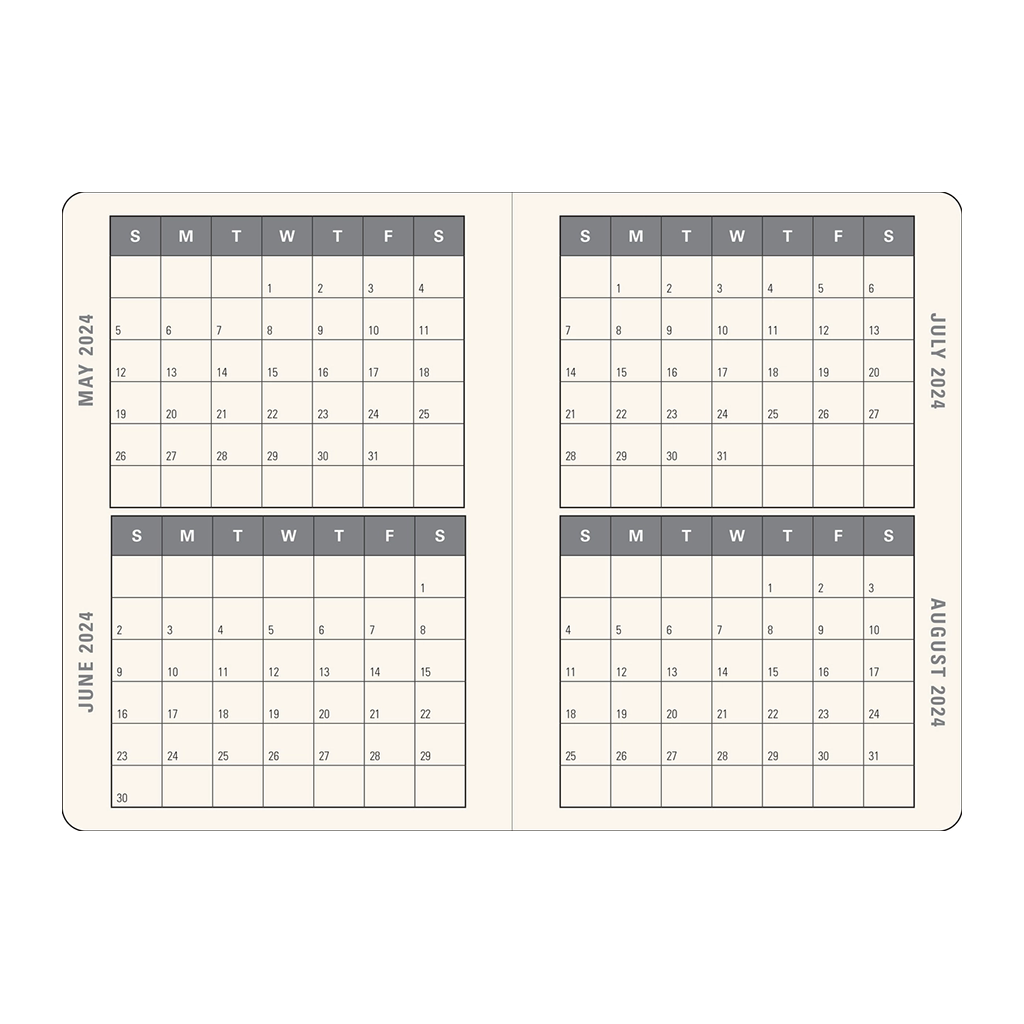 2024 Gilded Ivory Weekly Planner