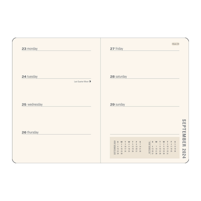 2024 Gilded Ivory Weekly Planner Pages