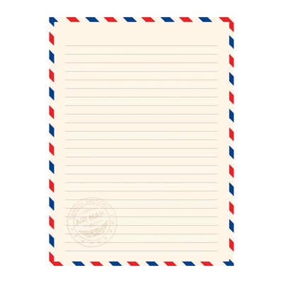 Peter Pauper Press Airmail Themed Letter Paper