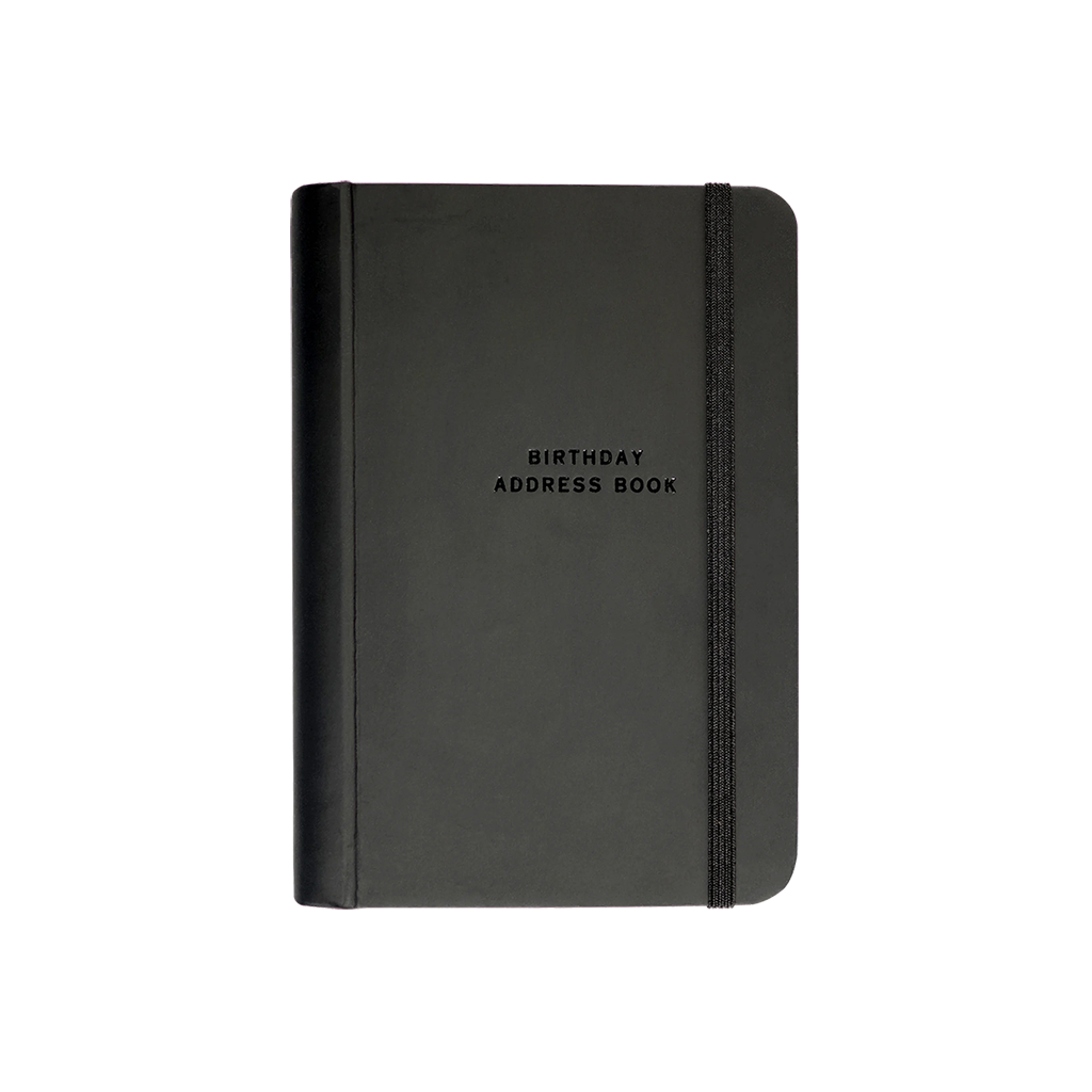 Birthday & Address Book, Black