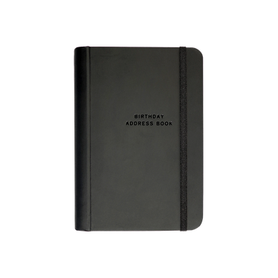 Birthday & Address Book, Black